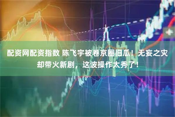 配资网配资指数 陈飞宇被卷京圈旧瓜!无妄之灾却带火新剧,这波操作太秀了!